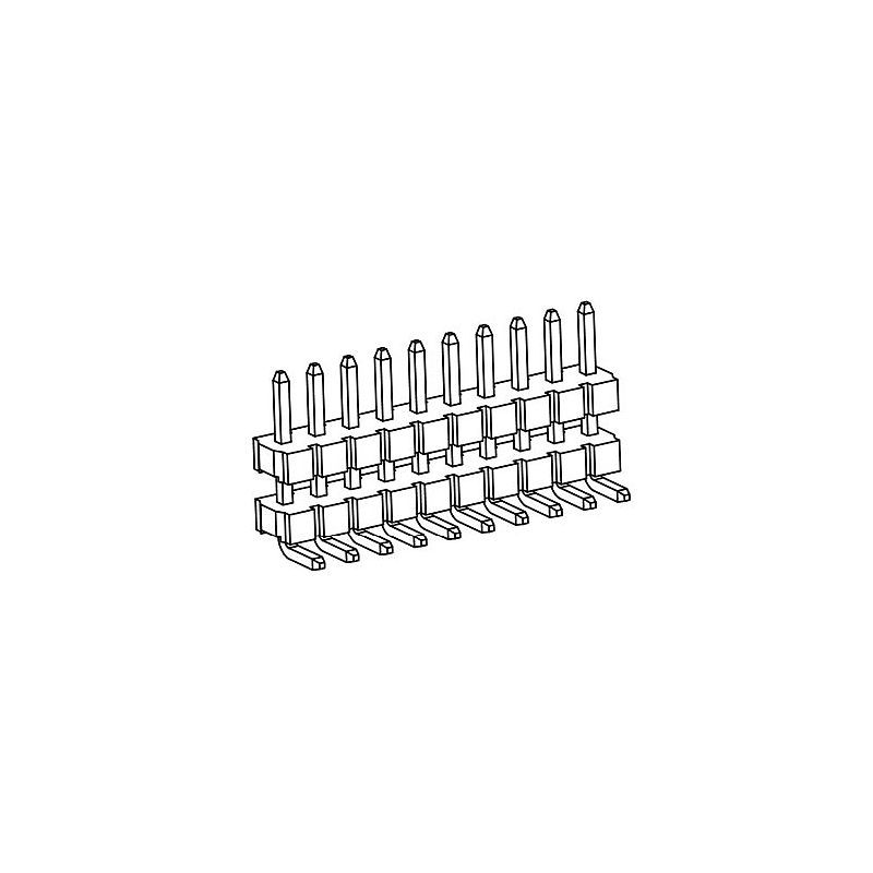 排针PH3.96mm单排双塑90度系列